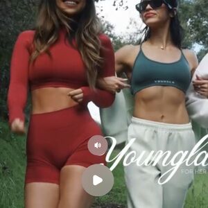 YoungLA Red Compression Mockneck